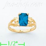 14K Gold Baby CZ Ring - Click Image to Close