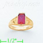 14K Gold Baby CZ Ring - Click Image to Close