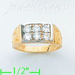 14K Gold Baby CZ Ring - Click Image to Close