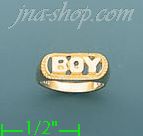 14K Gold Baby Ring - Click Image to Close