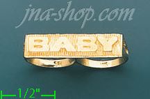 14K Gold Baby Ring - Click Image to Close