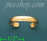 14K Gold Toe Ring - Click Image to Close