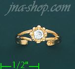 14K Gold Toe Ring - Click Image to Close