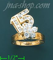 14K Gold Ladies' Motion Ring - Click Image to Close