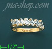 14K Gold Ladies' CZ Ring - Click Image to Close