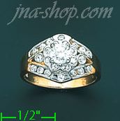 14K Gold Ladies' CZ Ring - Click Image to Close