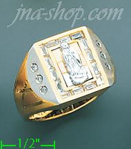 14K Gold Men's Ring - Click Image to Close