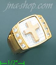 14K Gold Men's Ring - Click Image to Close