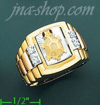 14K Gold Men's Ring - Click Image to Close