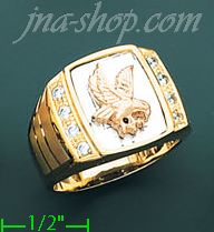 14K Gold Men's Ring - Click Image to Close