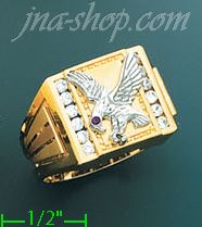 14K Gold Men's Ring - Click Image to Close