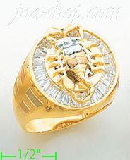 14K Gold Men's Ring - Click Image to Close