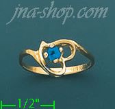 14K Gold Ladies' CZ Ring - Click Image to Close