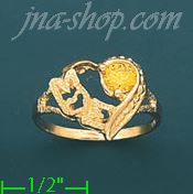 14K Gold Mother's CZ Ring - Click Image to Close