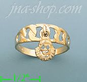 14K Gold Assorted Ladies' Ring - Click Image to Close