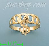 14K Gold Assorted Ladies' Ring - Click Image to Close