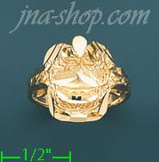 14K Gold Dia-Cut Ring - Click Image to Close