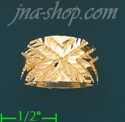 14K Gold Dia-Cut Ring - Click Image to Close