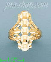 14K Gold Ladies' Dia-Cut Ring - Click Image to Close