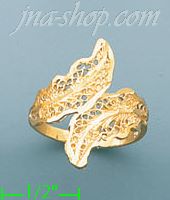 14K Gold Ladies' Dia-Cut Ring - Click Image to Close