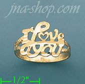 14K Gold Ladies' Dia-Cut Ring - Click Image to Close