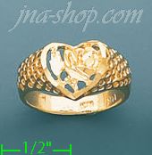 14K Gold Ladies' Dia-Cut Ring - Click Image to Close