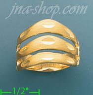 14K Gold Ladies' Dia-Cut Ring - Click Image to Close