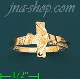 14K Gold Ladies' Dia-Cut Ring - Click Image to Close