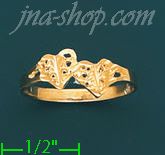 14K Gold Ladies' Dia-Cut Ring - Click Image to Close