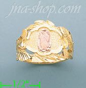 14K Gold 3Color Dia-Cut Ring - Click Image to Close