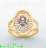 14K Gold 3Color Dia-Cut Ring - Click Image to Close