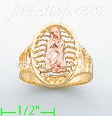 14K Gold 3Color Dia-Cut Ring - Click Image to Close