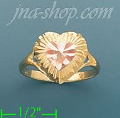 14K Gold 3Color Dia-Cut Ring - Click Image to Close