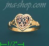 14K Gold 3Color Dia-Cut Ring - Click Image to Close