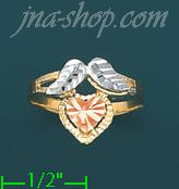 14K Gold 3Color Dia-Cut Ring - Click Image to Close