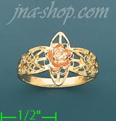 14K Gold 3Color Dia-Cut Ring - Click Image to Close