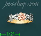 14K Gold 3Color Dia-Cut Ring - Click Image to Close