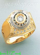 14K Gold Men's Ring - Click Image to Close