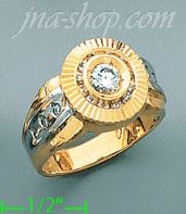 14K Gold Men's Ring - Click Image to Close