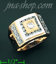 14K Gold Men's Ring - Click Image to Close