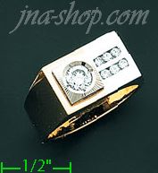 14K Gold Men's Ring - Click Image to Close