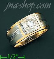 14K Gold Men's Ring - Click Image to Close