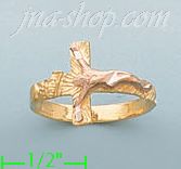 14K Gold 3Color Dia-Cut Ring - Click Image to Close