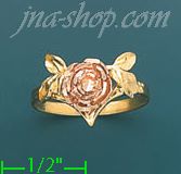 14K Gold 3Color Dia-Cut Ring - Click Image to Close