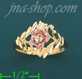 14K Gold 3Color Dia-Cut Ring - Click Image to Close