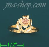 14K Gold 3Color Dia-Cut Ring - Click Image to Close