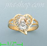 14K Gold 3Color Dia-Cut Ring - Click Image to Close