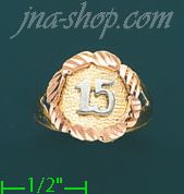 14K Gold 3Color Dia-Cut Ring - Click Image to Close