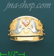 14K Gold Ladies' Light Ring - Click Image to Close