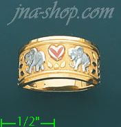 14K Gold Ladies' Light Ring - Click Image to Close